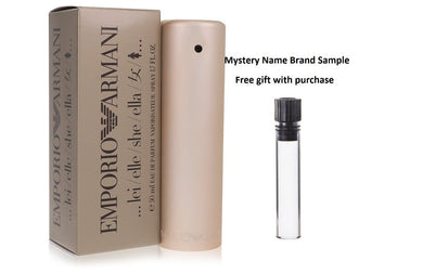EMPORIO ARMANI by Giorgio Armani Eau De Parfum Spray 1.7 oz And a Mystery Name brand sample vile