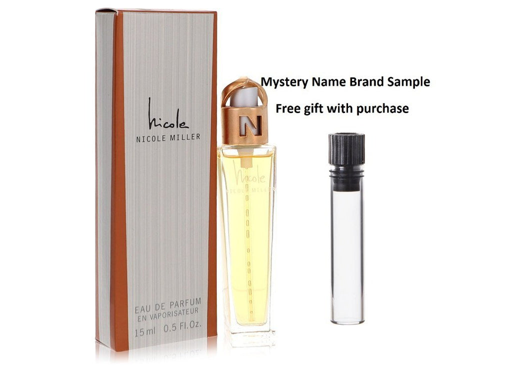 NICOLE by Nicole Miller Eau De Parfum Spray .5 oz And a Mystery Name brand sample vile