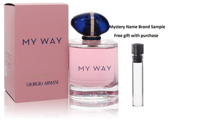 Giorgio Armani My Way by Giorgio Armani Eau De Parfum Spray 3 oz And a Mystery Name brand sample vile
