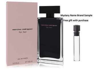 Narciso Rodriguez by Narciso Rodriguez Eau De Toilette Spray 3.3 oz And a Mystery Name brand sample vile