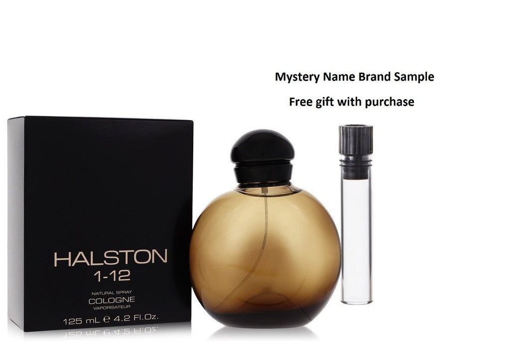 HALSTON 1-12 by Halston Cologne Spray 4.2 oz And a Mystery Name brand sample vile