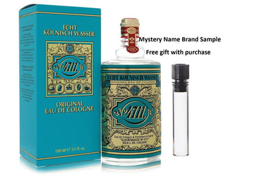 4711 by 4711 Eau De Cologne (Unisex) 5 oz And a Mystery Name brand sample vile