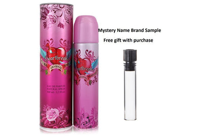 Cuba Heartbreaker by Fragluxe Eau De Parfum Spray 3.4 oz And a Mystery Name brand sample vile