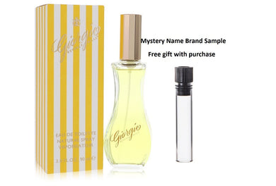 GIORGIO by Giorgio Beverly Hills Eau De Toilette Spray 3 oz And a Mystery Name brand sample vile
